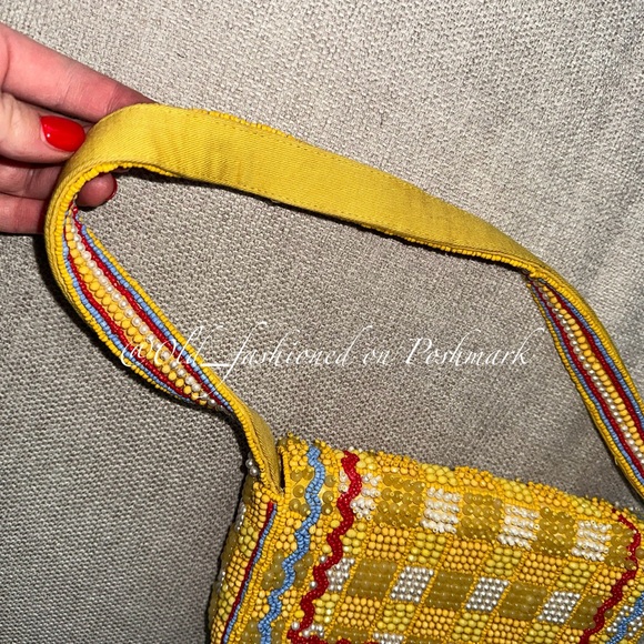 ANTHRO Beaded Fiona Bag - Playful Plaid - Picture 10 of 12
